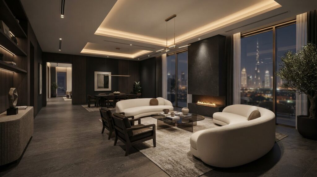 Luxury Living Room Spatial Transformation in Dubai: A Practical Guide